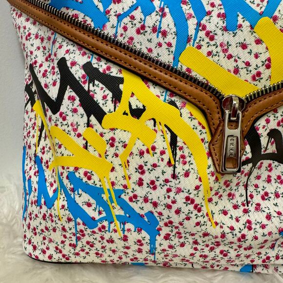 L.A.M.B. Gwen Stefani Y2K VTG Ditzy Floral Graffiti Hobo Grandvale Handbag - Picture 2 of 16